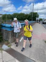 Walkers on Six Towns Walk 2025